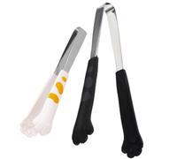 2 Piezas Pinzas para Ensalada Forma de Pata de Gato | Resistente al Calor, para Bbq y Cocina Exterior, Mango Ergonómico y Ligero, Aptas para Filetes y Verduras