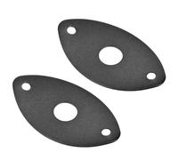 2 Piezas Placa de Conexión Ovalada de Aleación de Zinc | Superficie Lisa, Curva Ligera Cuerpo, Montaje 2 Tornillos, Taller de Luthier y Escenario