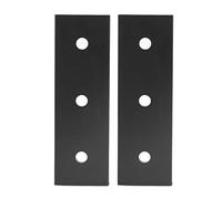 2 piezas placa de junta de aleación de aluminio 3 agujeros tablero de soporte plano de reparación soporte recto resistente a la corrosión para marcos de muebles mesas camas sillas (3030)