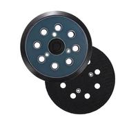 2 Piezas Plato de Lija, 125 mm 8 Agujeros, Almohadilla de Repuesto con Velcro, Compatible con Makita BO5031 M9204 BO5021 BO5041 y DeWalt 151281-08 DW4388, para Lijadora Orbital