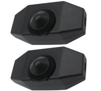2 Piezas Regulador de Intensidad LED Color 220v Mando Giratorio | ABS y Componentes Electrónicos, Negro, para DIY y Cenas Románticas, Diseño Elegante
