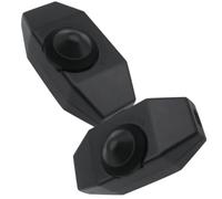 2 Piezas Regulador de Intensidad Rotatorio LED 220v Negro Ajuste | Diseño Giratorio, Brillo Regulable Integrado, ABS y Componentes Electrónicos, para Cine y Proyectos DIY