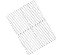 2 Piezas Rejilla Metálica de Acero Inoxidable | Malla de Parrilla Multiusos, para Carne y Res, Uso Diario Familiar, Calentado Uniforme, Color Plata