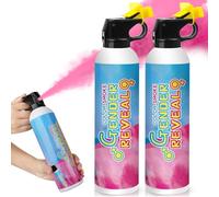 (2 piezas rosa/set) Cañones de Humo de Revelación de Género, 100% Biodegradable para Humo Revelacion de Genero para Niño o Niña, bodas y cumpleaños