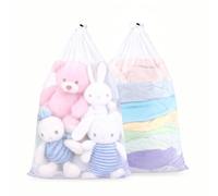 2 Piezas Set Bolsa de Lavandería con Cordón Duradero Resistente al Desgaste Anti Enredamiento Anti Daño Adecuado para Lavadora Bolsas Ropa Bolsa Lavar Zapatillas Lavadora Bolsa Lavadora