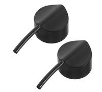 2 Piezas Silenciador de Compresor de Aire y Tubo Negro | Pistolas de Pulverización y Compresores sin Aceite, Reduce Fugas, Estabiliza Presión, Plástico