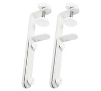 2 Piezas Soporte de Escritorio Panel Tablero de Clavijas | Hierro Resistente, Soporte Estable para Mesa, Montaje sin Taladro, Organizador Versátil para Escritorio