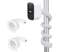 2 Piezas Soporte Giratorio Flexible para Monitor de Bebé Compatible con EufyCam 2C/2C Pro/3/3C, Eufy Indoor CAM E220, Arlo Pro 4 Pro 3 Pro 2 Cámara de Vigilancia, Sin Agujeros