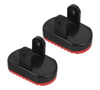 2 Piezas Soporte para Pie de Escalera Telescópica | Dos Tapas Antideslizantes Texturizadas, para Suelos Duros y Áticos, Instalación Simple en Patas Plegables