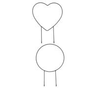 2 Piezas Soporte para Plantas Trepadoras en Maceta de Hierro Negro | Marco Insertable, Fácil de Usar y Estable al Viento, para Patio y Balcón, Diseño Simple