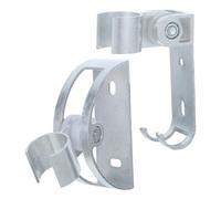 2 Piezas Soporte para Rociador de Ducha de Aluminio Espacial | Montaje sin Taladro, Ángulo Mejorado, Gancho de Almacenamiento, para Baño y Cabina de Ducha