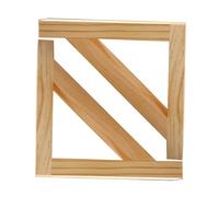 2 Piezas Soportes de Estante Invisibles Flotantes Madera maciza,Escuadras Montaje en pared,Soporte Tabique Pared Triángulo Soporte Fijo para Escritorio,Estanterías de Cocina (15cm)