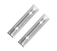 2 Piezas Soportes para Canalones de Aluminio Plata, Robustos | Aleación de Aluminio, Instalación Fácil, para Jardín y Techo de Villa, Gestión del Agua