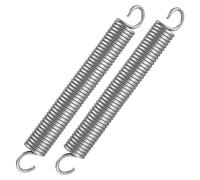 2 Piezas Surtido de Muelles de Compresión, Muelles de Tracción de Acero Inoxidable, Resorte de Compresión, Muelle de Extensión, Resortes de Tensión con Doble Gancho, OD 18 mm