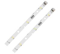 2 Piezas Tira LED de Respuesto compatible con Frigorífico RONGSHENG/HISENSE | Bombilla de Repuesto, Luz Blanco Frío, Bajo Consumo DC12V 2W, para Nevera E349766, MDDZ-162A, 1629348, KIFF5017