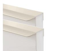 2 Piezas Tiradores Ocultos Armarios Manijas de Aluminio,Manillas Puerta de Cajón Perilla de Muebles,Asas Modelo con arcos mango Cocinas,Cajones,gabinete (200mm,Gris claro)