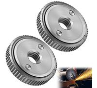 2 Piezas Tuerca Rapida Amoladora.Tuerca De SujecióN RáPida M14 Para Amoladora Angular Aeg, Black&Decker, Dewalt, Fles, Hitachi, Metabo, Makita Etc Amoladoras Angulares Herramientas (2)