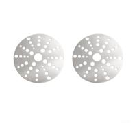 2 placas adaptadoras de inducción de acero inoxidable, placa conductora de calor, 18/19,8/23 cm, para ollas sin base magnética, vitrocerámica, calentamiento uniforme, estable, fácil de limpiar (19,8