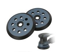 2 Platos de Lijado 125 mm 8 Agujeros, Base Autoadherente de Repuesto para Lijadora Excéntrica, Compatible con Makita BO5031 BO5041 M9204, DeWalt DW420 DW421 y Porter Cable 390 343