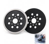 2 Platos de Lijado 125 mm, Disco de Lijado 8 Agujeros, Base de Lijadora Excéntrica con Sistema Hook & Loop, Almohadilla PU para Bosch PEX 220 A GEX 125-1 AE Skil 7402/7490, Accesorio Profesional