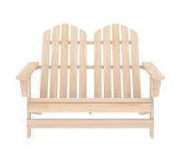 2 plazas sillas adirondack de jardín - sillas de exterior madera maciza de abeto