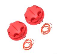 2 pomos de cabeza de recortadora para Toro, repuesto ABS con línea adicional y tarjeta de servicio para modelos 51998 51954 51955 51957 51958 51974 51977 51978, rojo fácil de instalar para