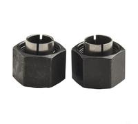 2 portabrocas y tuercas de 1/2 pulgada de 12 mm para DW6214 | Juego de pinzas de enrutador de 12 mm de 1/2 pulgada, piezas de repuesto DW616 DW618, portabrocas y tuerca de enrutador de