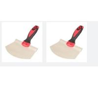 2 raspadores de masilla, cuchillo portátil para masilla, herramienta de recogida de cubo, herramienta de pala de masilla, herramienta de cuchillo de aplicación de yeso, cuchillo de masilla de pared