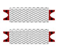 2 recambios de fregona compatibles con Vileda UltraMax - Cabezal plano - Accesorios de paño - Lavable y reutilizable - Para la limpieza de suelos - 46 x 14 x 1,5 cm
