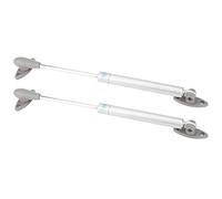 2 resortes de gas con solapa, puntales de gas de cierre suave 100 n, soportes de elevación neumática, soporte para tapa de puerta de gabinete de muebles para caja de (Cabeza de olivo)
