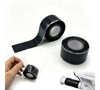 2 rollos de cinta adhesiva de silicona auto-Soldante, cinta aislante resistente al calor, cinta de reparación impermeable autoadhesiva, 2,5 mm x 3 m para reparaciones impermeables, conexiones