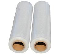 2 rollos de lámina elástica cubrepalés, para embalaje y mudanzas, 23 my, 1,5 kg aprox. por rollo, transparente