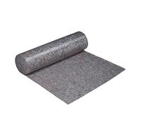 2 rollos de vellón para pintar, 1 m x 50 m = 50 m², antideslizante, impermeable, 220 g/m², pintura, mudanza, color gris