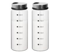 2 Salero o Pimentero,Salero de Cocina,Botes Especias Cristal,Saleros y Pimenteros,Dispensador de Especias,Tarros de Especias,Salero y Azucarero Cocina (300ml)