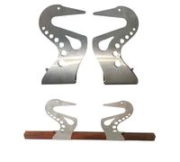 2 Set Barra soporte reposamanos caballete ajustable | Puente soport mano caballete Artist | Soportes pintura magra artistas metal gravedades autoblocantes | Soporte reposamuñecas para dibujo pintura