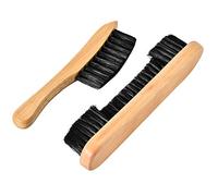 2 Set Billiards Pool Table and Rail Brush, Billiards Pool Table Cleaning Tools, Wooden Handle Billiard Pool Table and Rail Brush Set for Cleaning Billiards Tabl (Table & Rail Brush) (Set 2)
