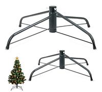 2 Soportes de Árbol de Navidad Estante para Árbol de Navidad de 24 y 16 Pulgadas Soporte Plegable Verde Oscuro para Árbol Artificial de Navidad Soporte de Árbol Vivo de Pie de 6,5 a 8 Feet