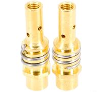 2 soportes de boquilla de gas 15AK con resorte para soplete de soldadura MIG MAG, conjunto de retenedor de punta de contacto para la serie MB15, accesorio de soldadura de aleación de cobre