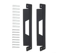 2 soportes de montaje de metal negro para ToughBuilt para sistema de almacenamiento Stacktech, caja de herramientas, banco de trabajo de pared para soporte de hierro resistente, kit con tornillos para