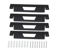 2 soportes de pared de metal para ToughBuilt para cajas de herramientas Stacktech, placas de montaje de acero negro para fijación en banco de trabajo o vehículo, para soporte robusto para orden en el