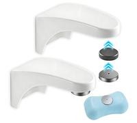 2 soportes magnéticos para jabón, sin taladrar, jabonera, montaje en pared, para fregadero de cocina y baño (color blanco)