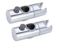2 soportes para cabezal de ducha, soporte de cabezal de riel de 24 mm, soporte de cabezales de ducha ajustables, potente abrazadera de manguera de ducha de repuesto para baño
