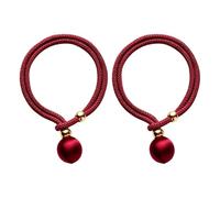 2 soportes para cortinas, hebillas decorativas ajustables en forma de bola | Clips en forma de bola para interiores y exteriores, patio, cenador, dormitorio, caravana, sala de estar