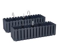 2 soportes para macetero 60 cm indicador de nivel de agua caja de balcón antr...