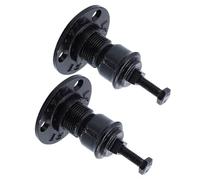2 Soportes para Pasamanos de Hierro Negro, Fijación Interior