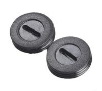 2 Tapas Portaescobillas 13mm Plástico Negro 2 Tapas Portaescobillas(14mm) | Plástico , para ajuste perfecto 13mm, reemplazo para fácil, protege motor, evita chispas