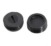 2 Tapas Portaescobillas 13mm Plástico Negro 2 Tapas Portaescobillas(16mm) | Plástico , para ajuste perfecto 13mm, reemplazo para fácil, protege motor, evita chispas