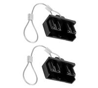 2 tapones antipolvo para enchufe, duraderos para una protección duradera, conexión y desconexión rápida para conectores de enchufe Anderson de 175 A con cable de tracción