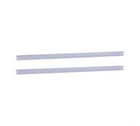 2 tiras de sellado de puerta de ducha de 50 cm, junta de goma transparente para deflector de agua de fondo de vidrio de 6 a 12 mm, Reino Unido (10 mm)