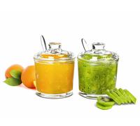 2-tlg. Marmeladendosen Set Parmesandose Bote Condimentos Diel Senfdose Azucarero